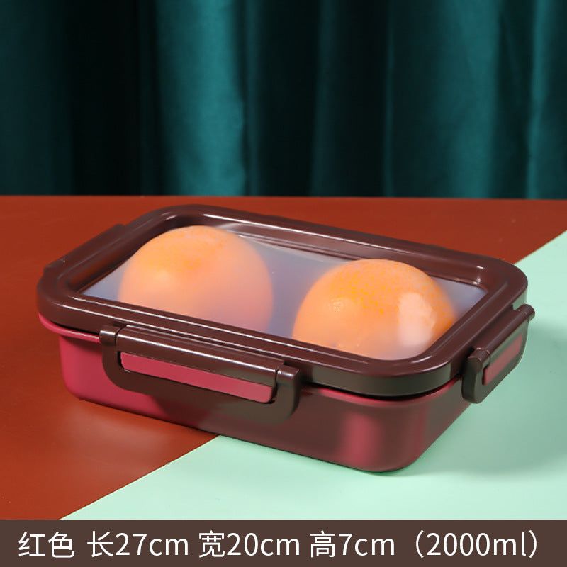 image-Wangfu Silicone Food Storage Container - 1000ml Red 