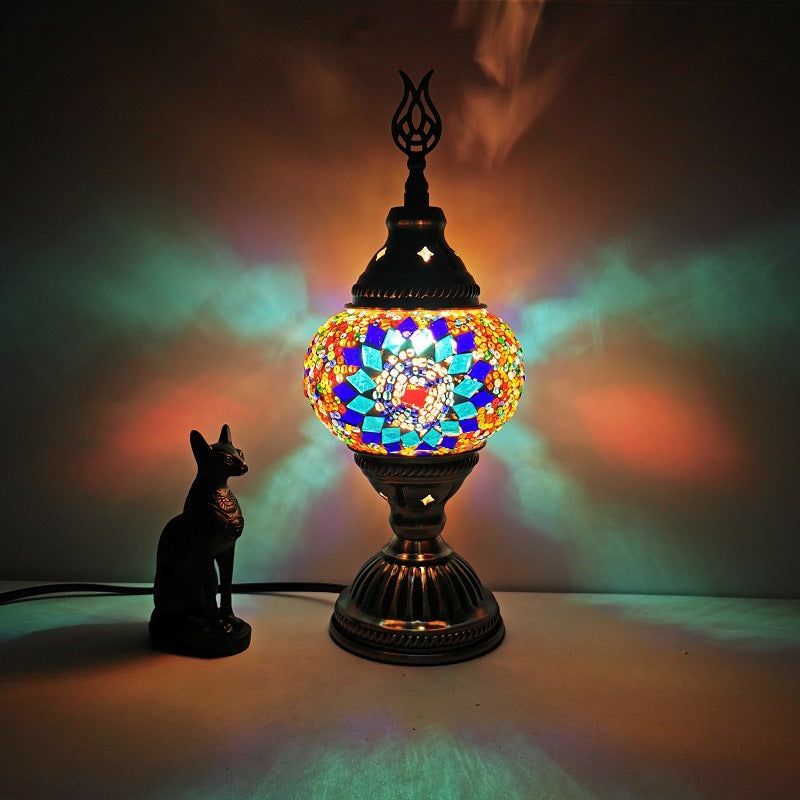 image-Limited Edition Turkish Table Lamp - Orchid USB