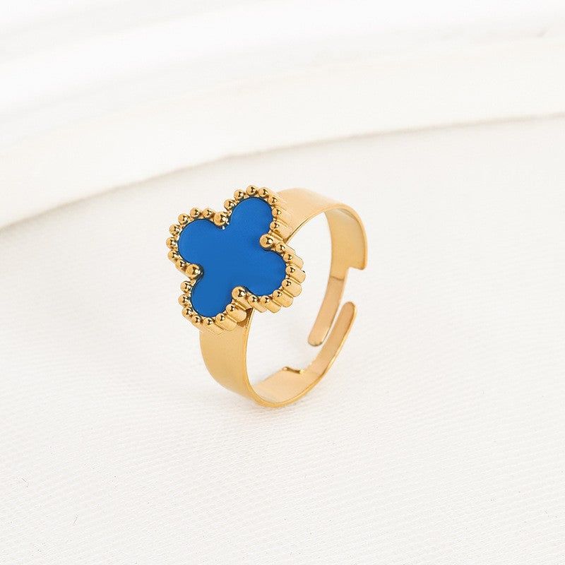 image-Four-Leaf Clover 18k Gold Plated Jewelry Set