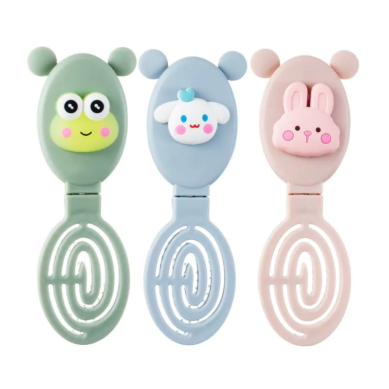 image-Pocket Monsters Folding Comb - Blue Portable Hair 