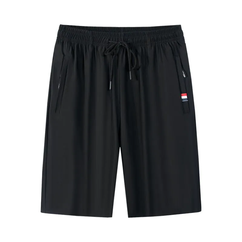 image-Casual Plus Size Men's Shorts - Black 5XL, Polyester