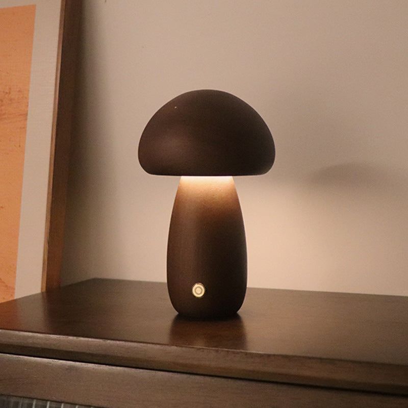 image-Mushroom LED Night Light - Warm Touch Bedside Lamp