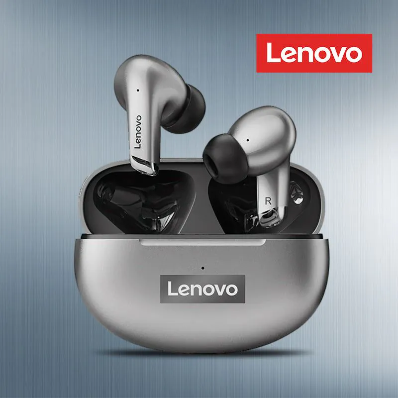 image-Lenovo LP5 TWS Earbuds - White Bluetooth 5.0 