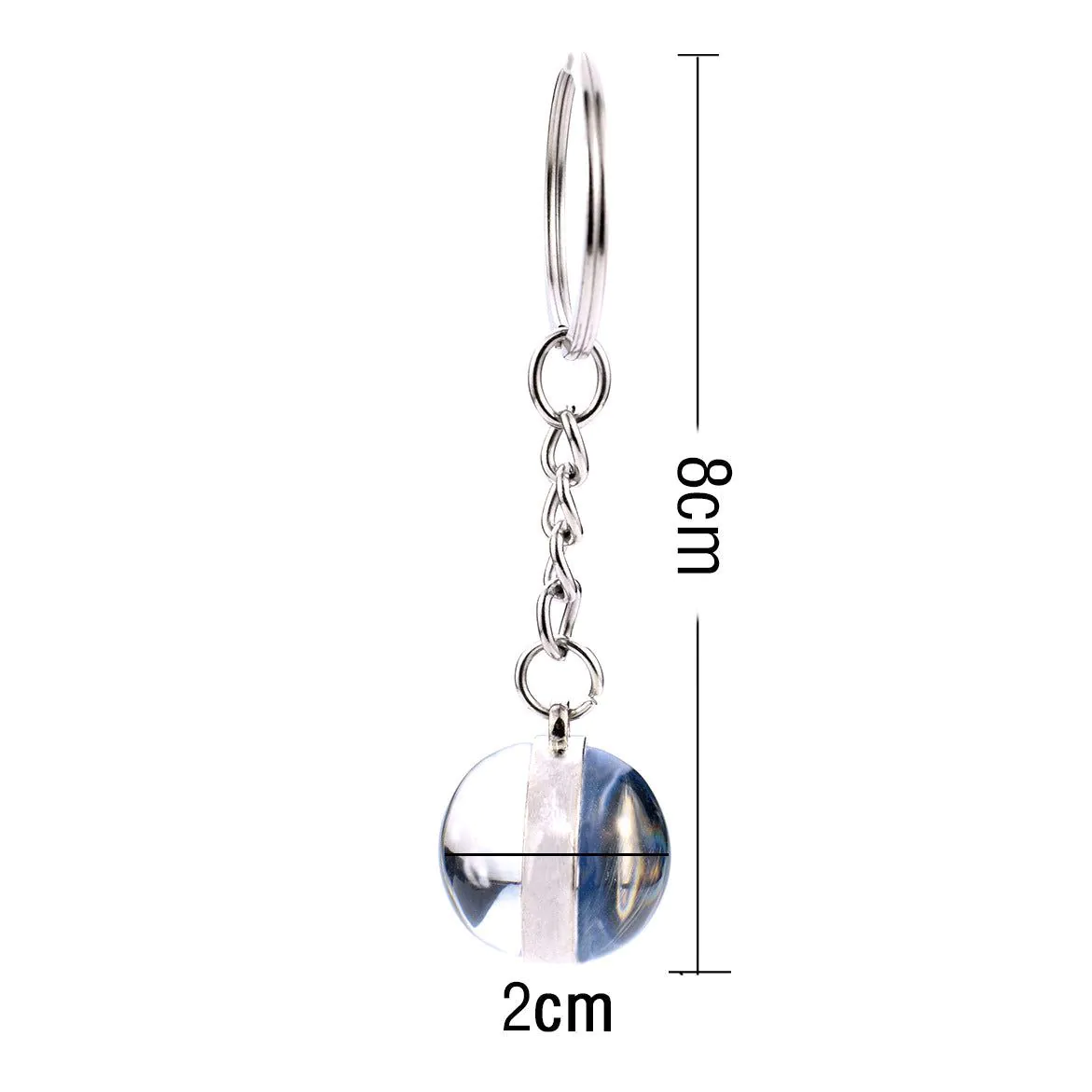 image-Constellation Keychain - Double-sided Glass Ball