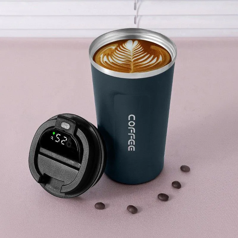 image-Stainless Steel Thermos Cup 380ml Black 