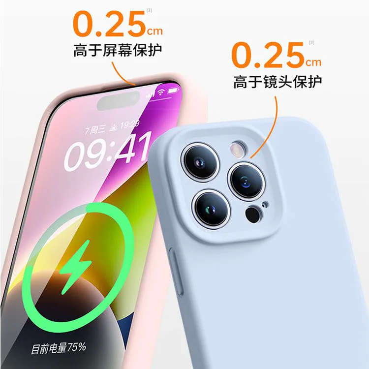 image-Applicable to Apple 15Pro Max Liquid Silicone Case with MagSafe