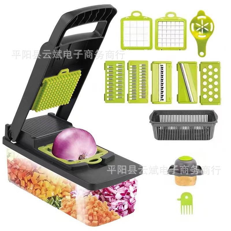 image-Multifunctional Vegetable Cutter - Grater Slicer Dicer