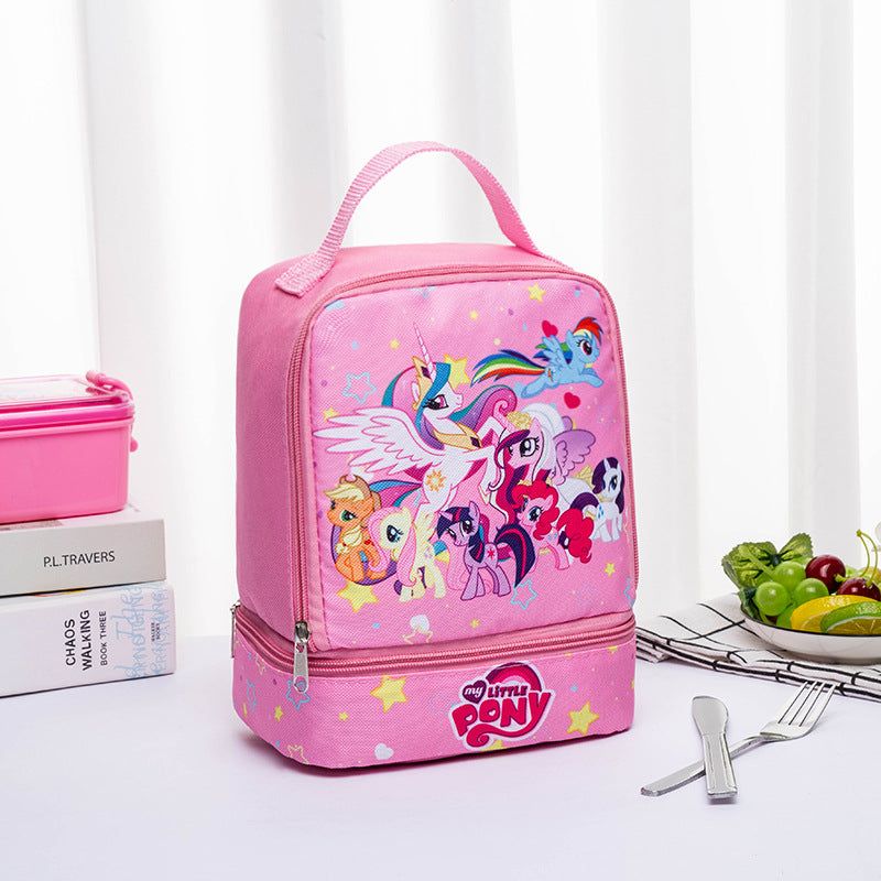 image-Children's Handbag Lunch Box Bag - Multi-functional Storage