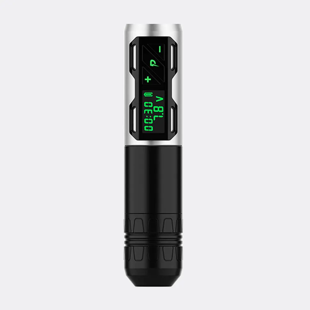 image-Wireless Rechargeable Tattoo Pen - Silver