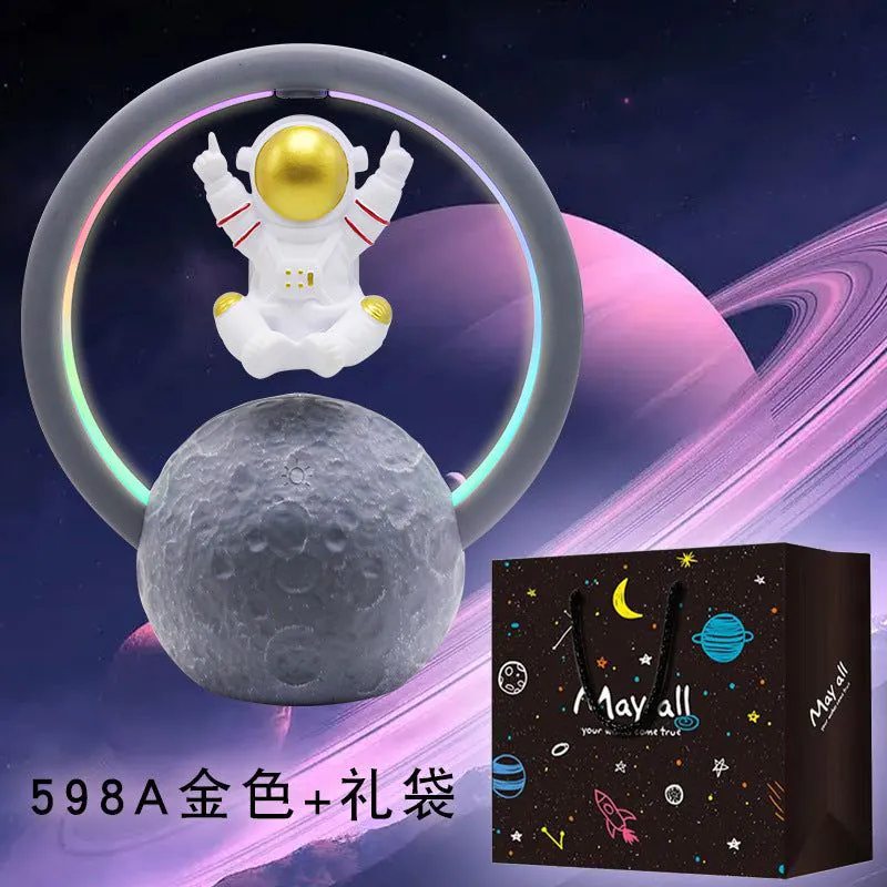 image-Suspended Astronaut Bluetooth Speaker RGB Night Light