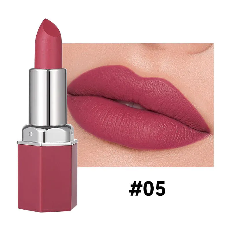 image-Veechion Hexagonal Matte Lipstick #06 3.5g