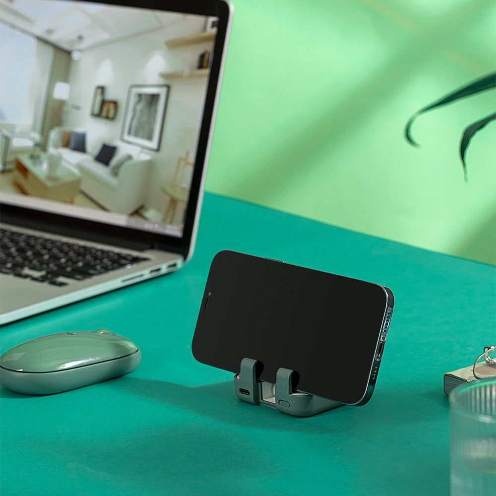 image-Handbag Clip Power Bank with Cable - Multifunctional