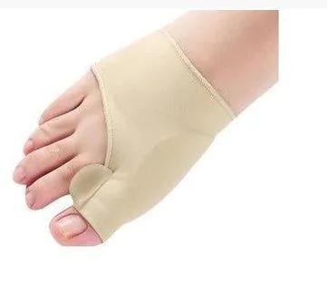 image-Hallux Valgus Corrector Toe Separator Socks - Grey Size L