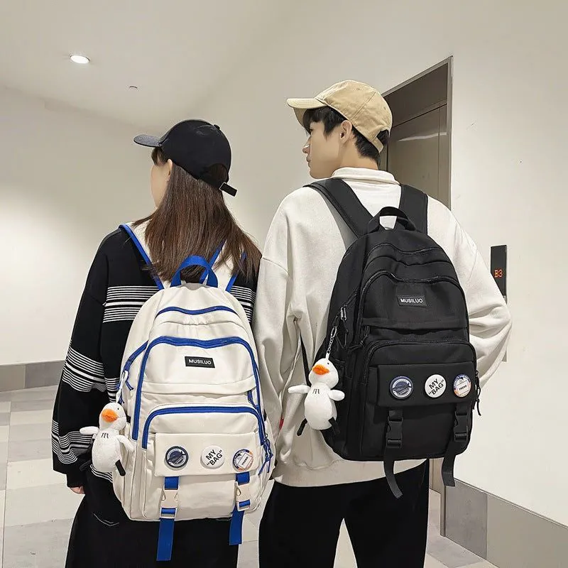 image-Klein Blue Nylon Backpack - Water Resistant School Bag 