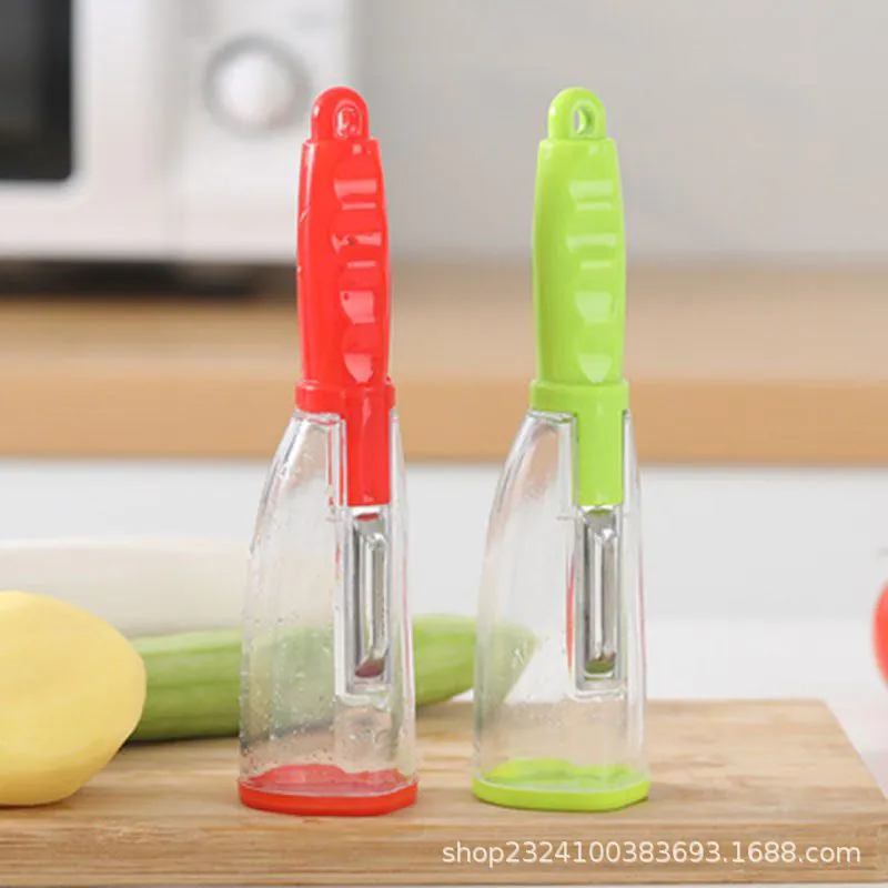 image-Melon Peeler - Red Stainless Steel