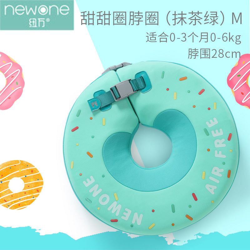image-Manbao Swimming Ring Strawberry Neck Collar