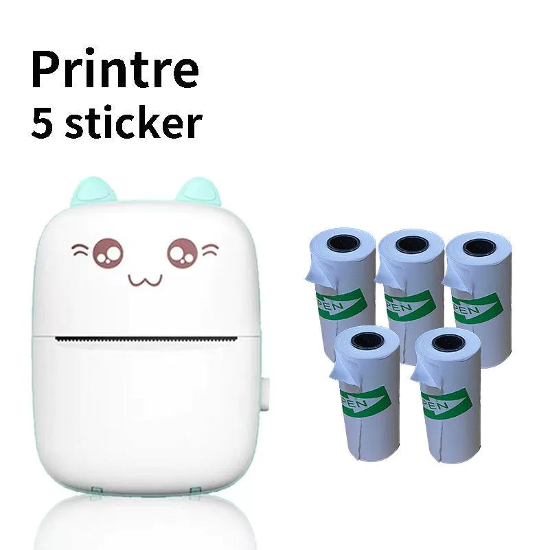 image-Portable Wireless Mini Thermal Photo & Label Printer
