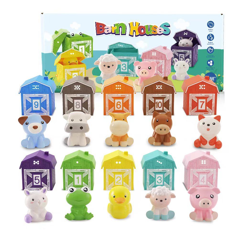 image-Rainbow House Counting Toy - Early Education Classification Toy