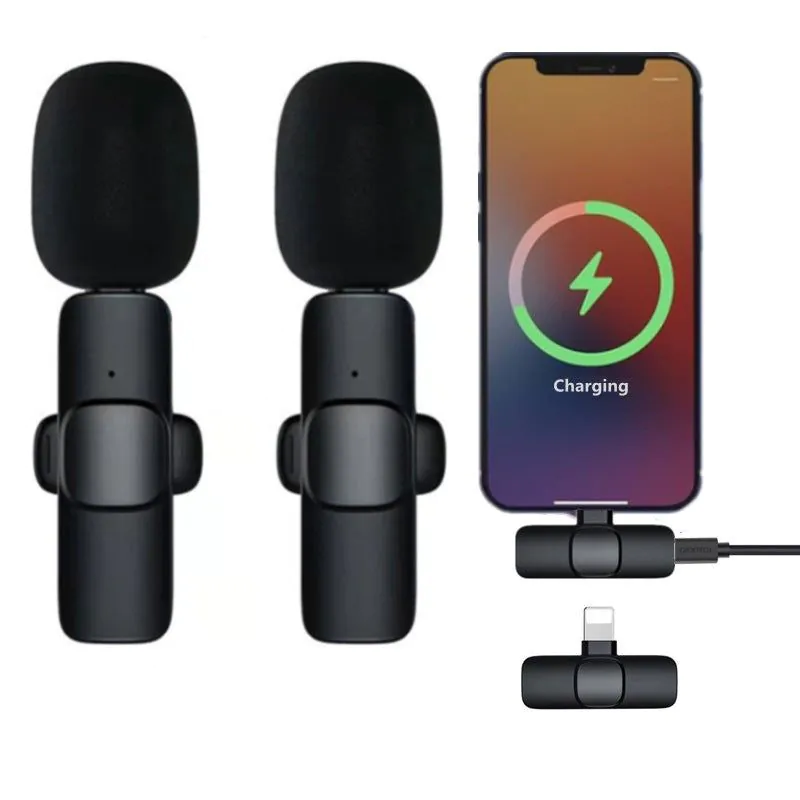 image-Wireless Bluetooth Lavalier Microphone K9 - Live Broadcast