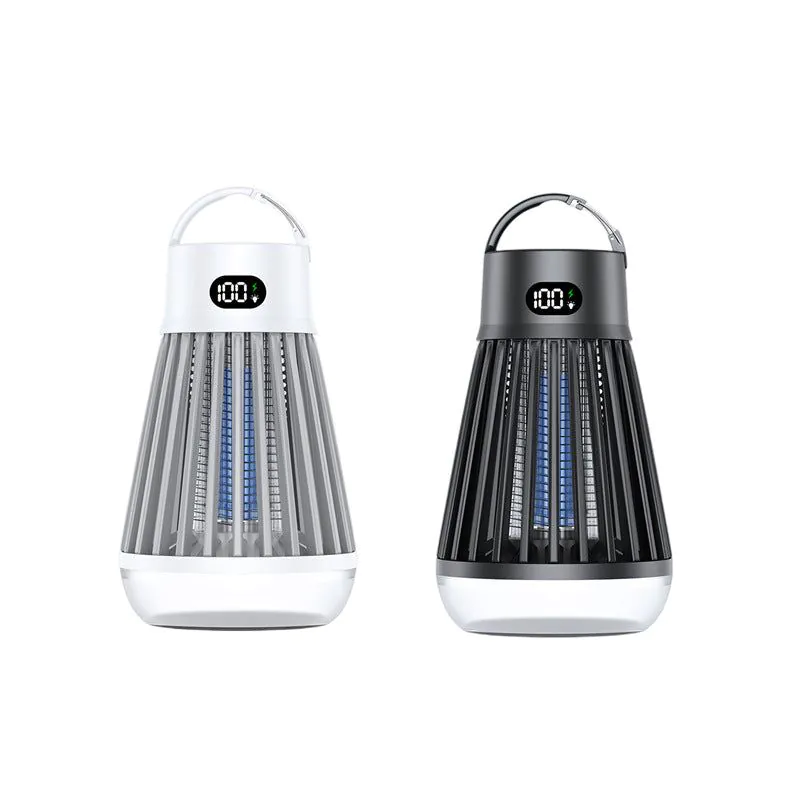 image-USB Rechargeable Mosquito Killer Lamp - Black Camping Light 