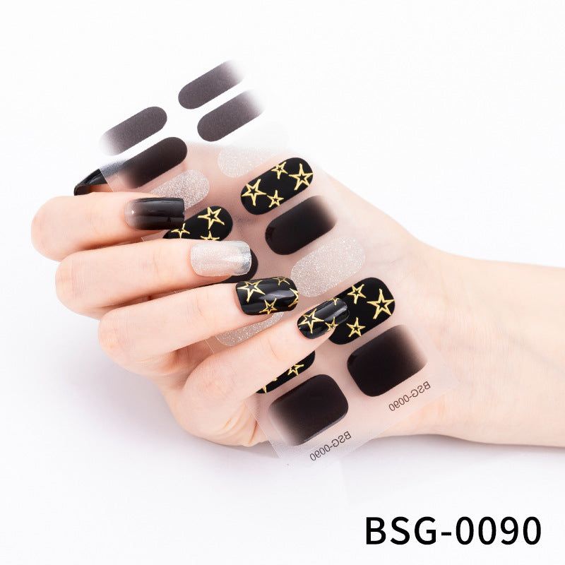 image-Gel Nail Stickers - Star Pattern Princess Series