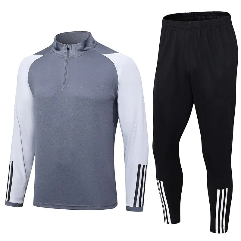 image-Half Zip Long Sleeve Training Suit - Football