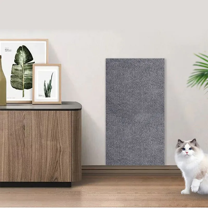 image-Cat Scratch Protector Mat - Self-Adhesive Furniture Guard