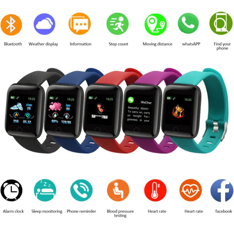 image-116plus Smart Bracelet - Message Reminder Color Screen