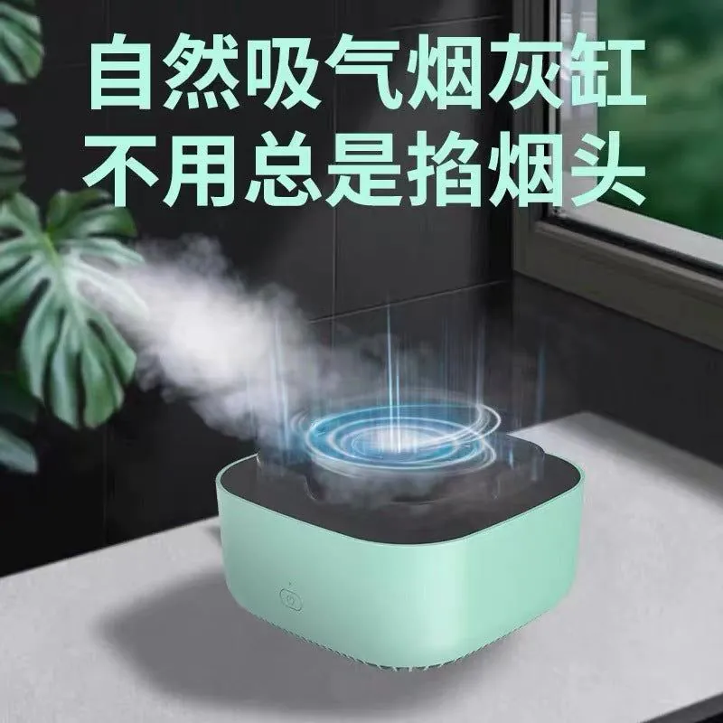 image-Compact Smart Ashtray - Negative Ion Air Purifier