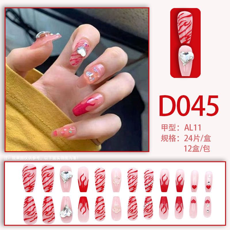 image-Fake Nails - Star Pattern Wearable Glue-On Nails