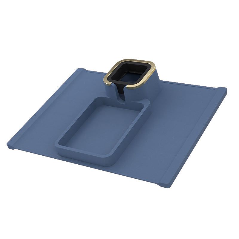 image-Silicone Sofa Cup Holder Coaster with Bracket