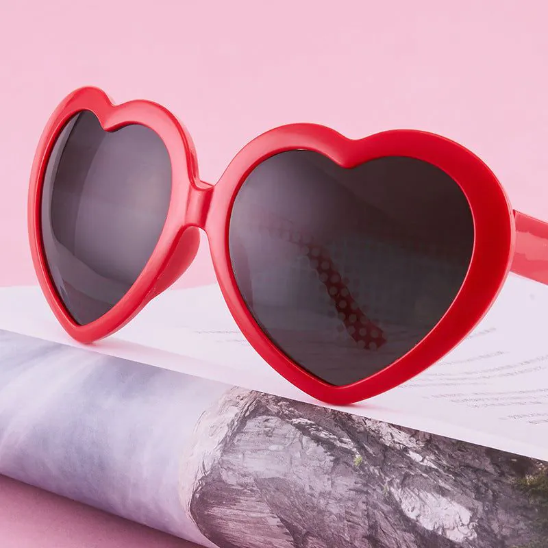 image-Mori Fox Heart Sunglasses - Black UV400