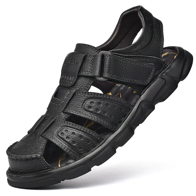 image-Tuttle Men's Cork Sandals - Black Size 48 
