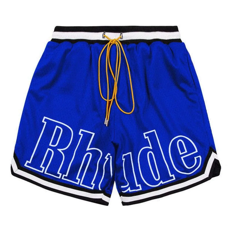 image-Men's Shorts Navy Blue Cotton Blend Breathable XXXL 