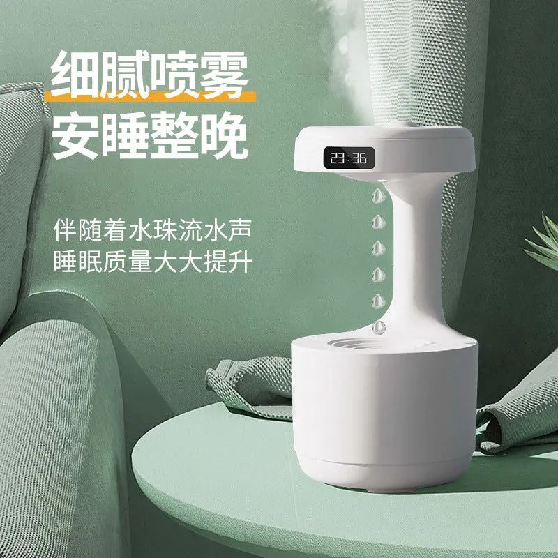 image-Water Drop Humidifier LED Display Smart Home