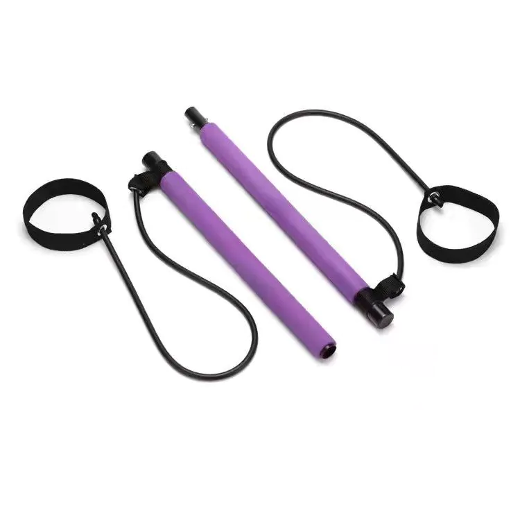 image-Xuanlebao Pilates Stick Pull Rope - Black TPR