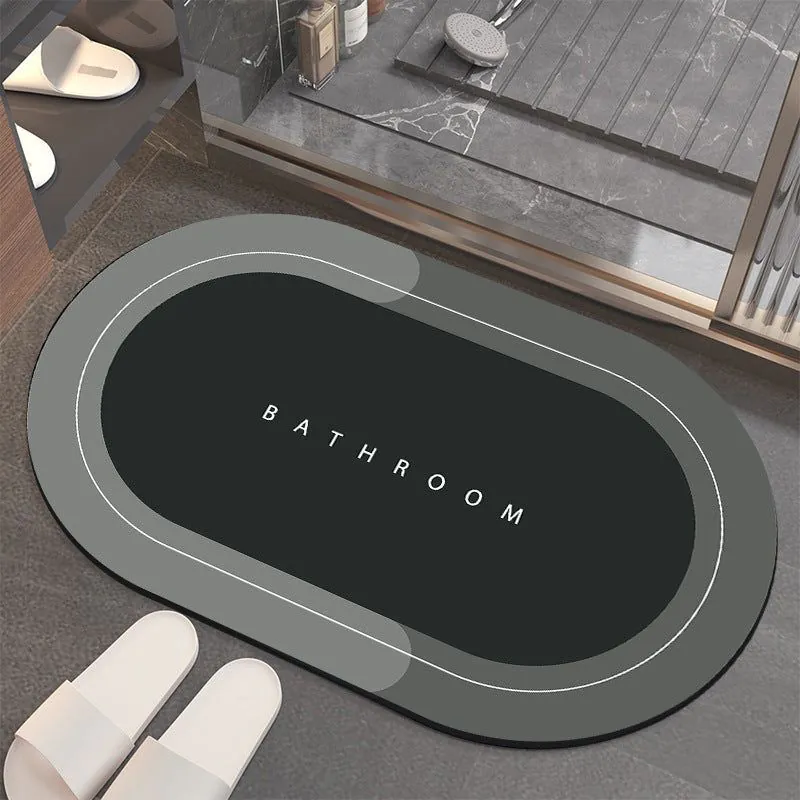 image-Bathroom Absorbent Velvet Mat - Quick-Drying - 4'x8'