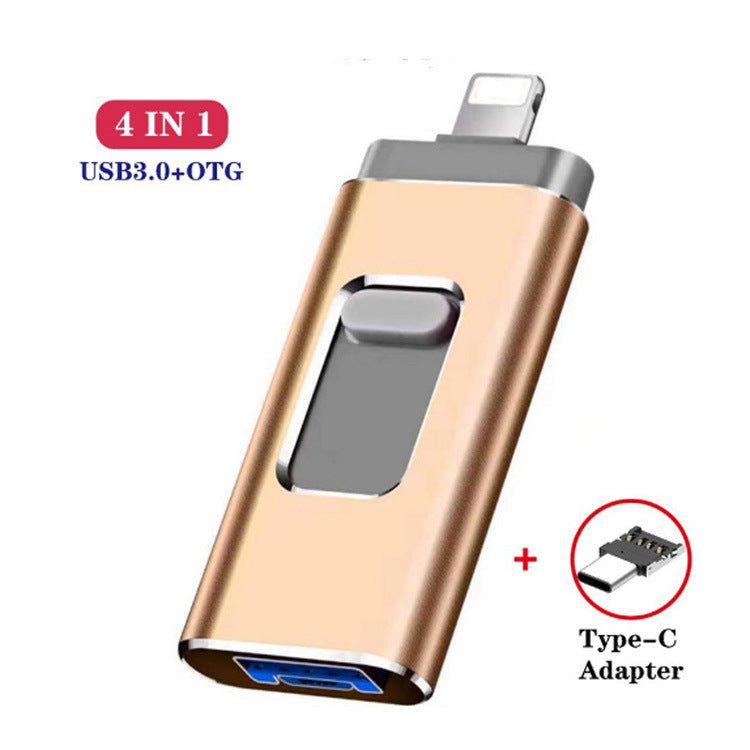 image-OTG USB Flash Drive 4-in-1 iPhone Android USB-C
