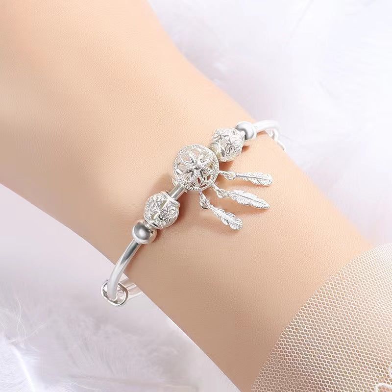image-Dreamcatcher Bracelet Silver Plated Women