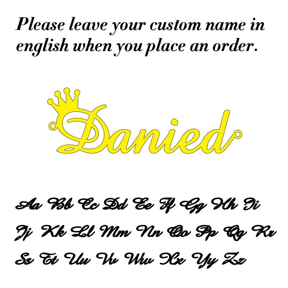 image-Custom Name Necklace - Personalized Cursive Pendant Steel
