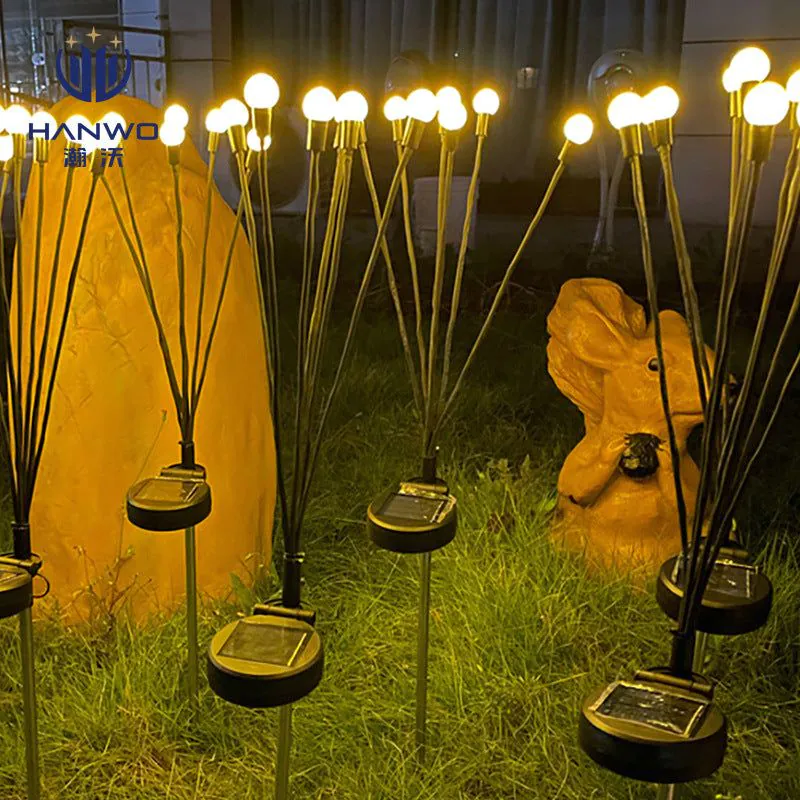 image-Solar LED Firefly Ground Light - Garden Lawn Decor