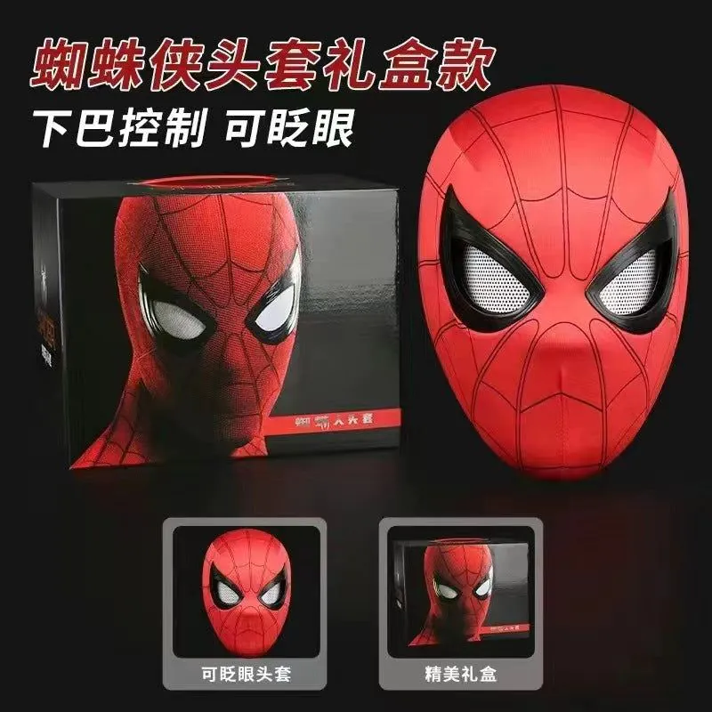 image-Spider-Man Hood - Movable Eyes - Red