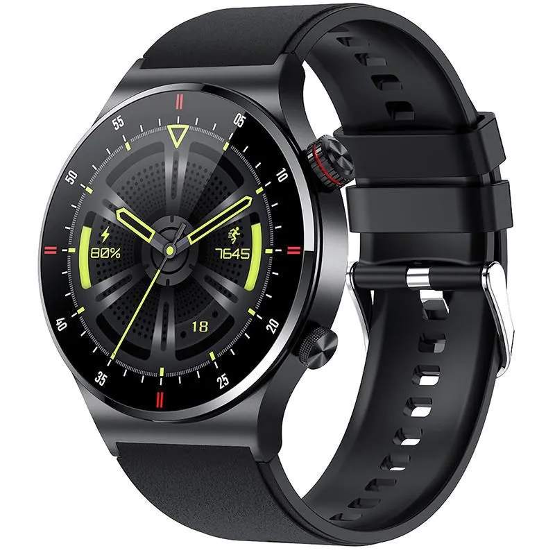 image-Chi Bear QW33 Smart Watch Silver ECG+PPG