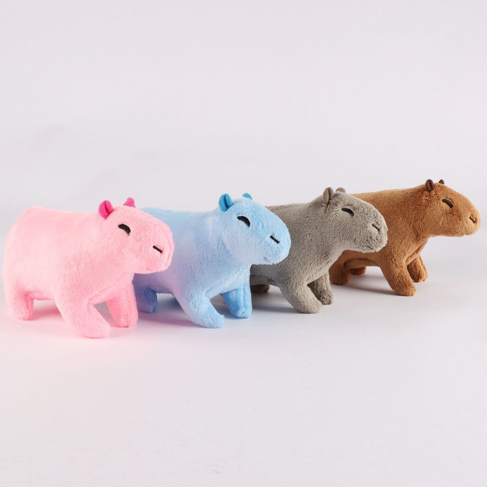 image-Capybara Plush Doll - Gray 30cm Cartoon 