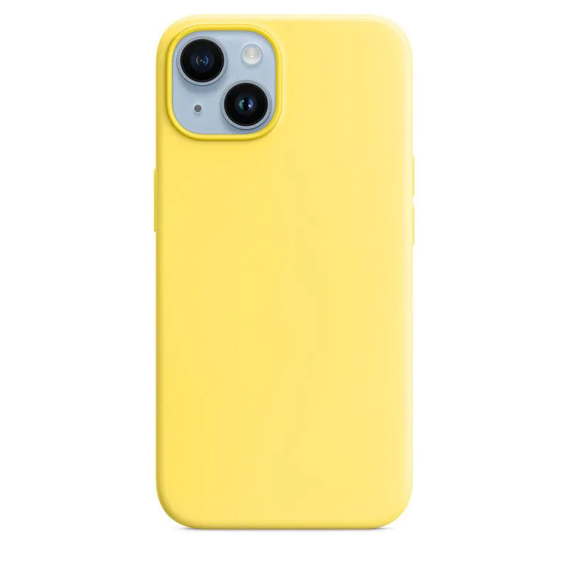image-iPhone 14 Pro Max Silicone Case - Pale Yellow MagSafe