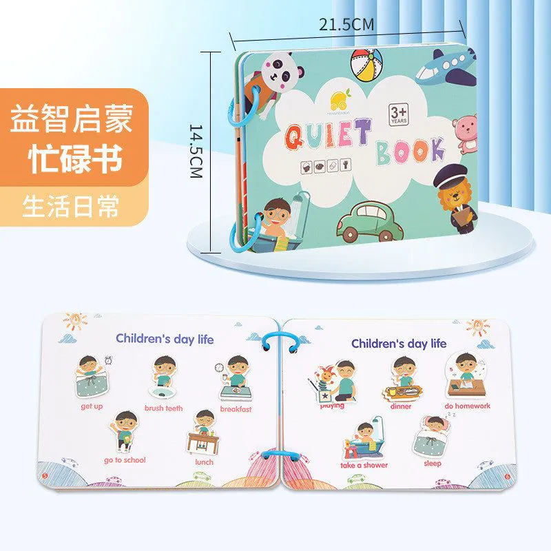 image-Children's Sticker Book - Quiet Paste Montessori