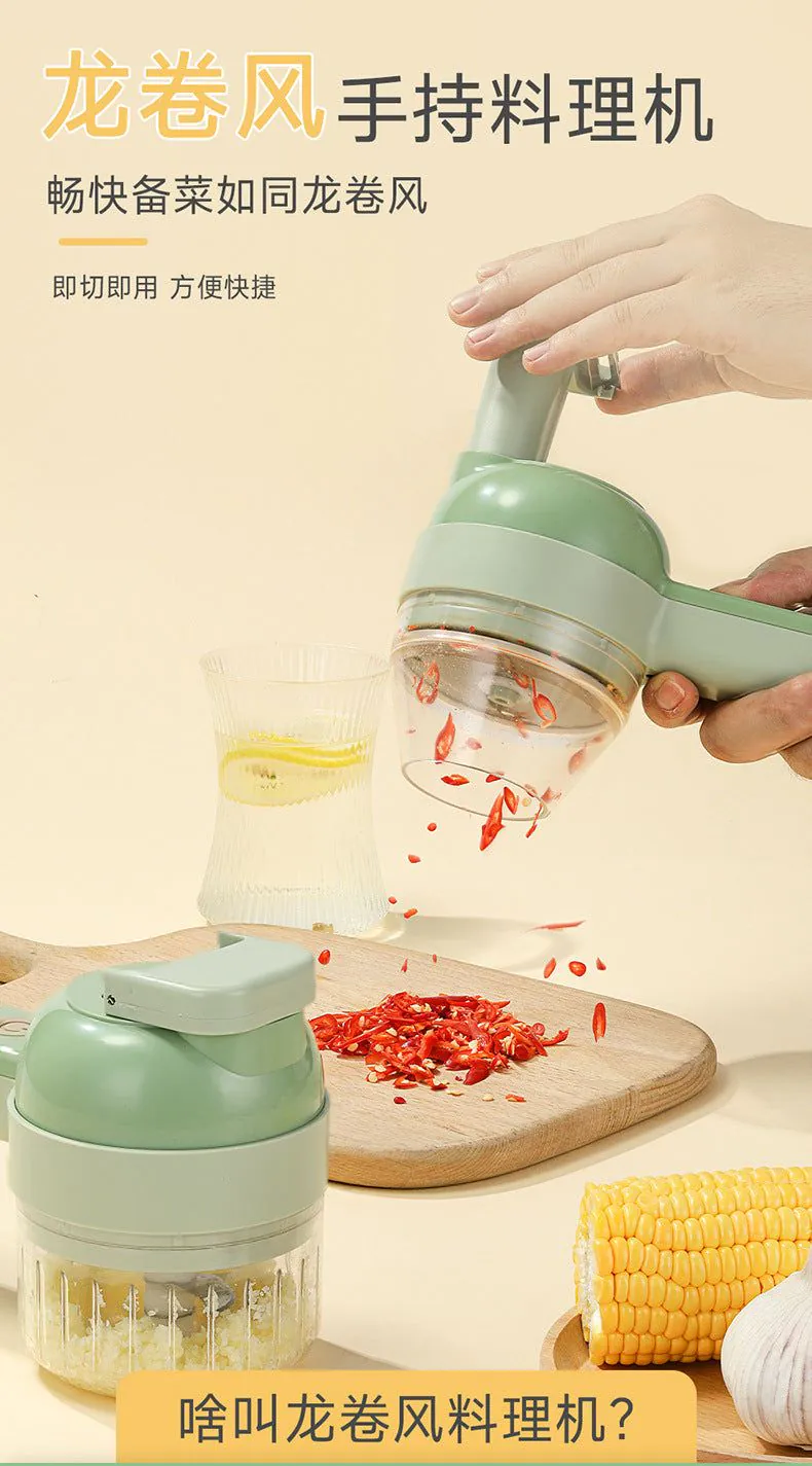 image-Gatling Electric Garlic Cutter - Multifunctional