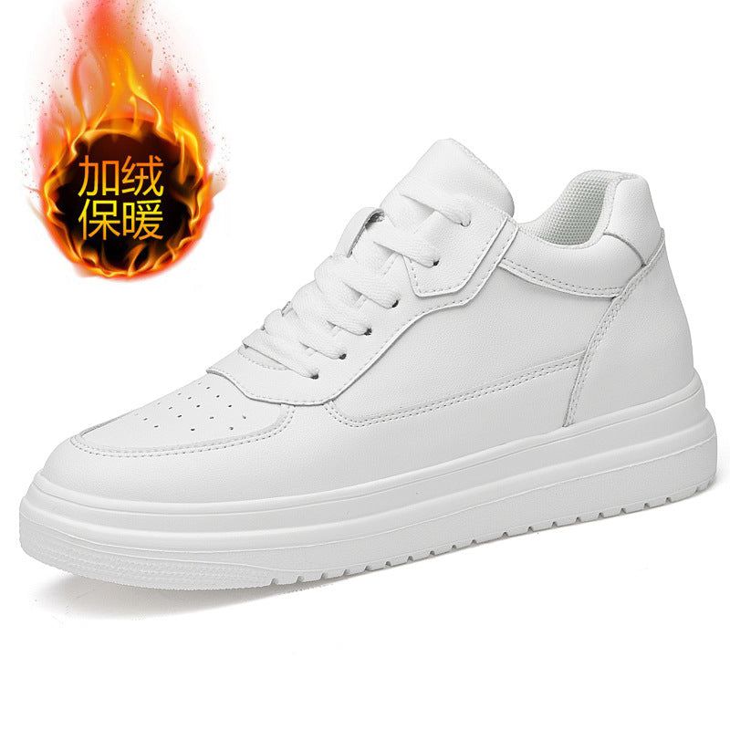 image-Men's Height-Increasing Sneakers White 10CM