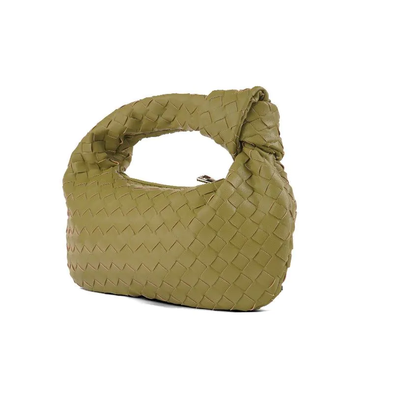image-Cross-border Woven Handbag - Cloud Dumpling Style 