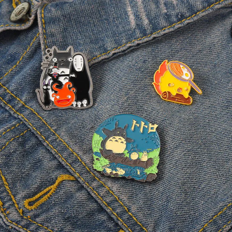 image-Anime Flame Cartoon Character Brooch
